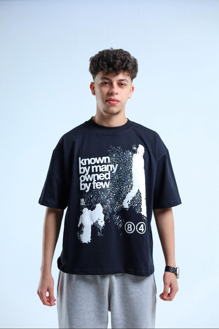 Known by Many Oversized Tee – Midnight Black