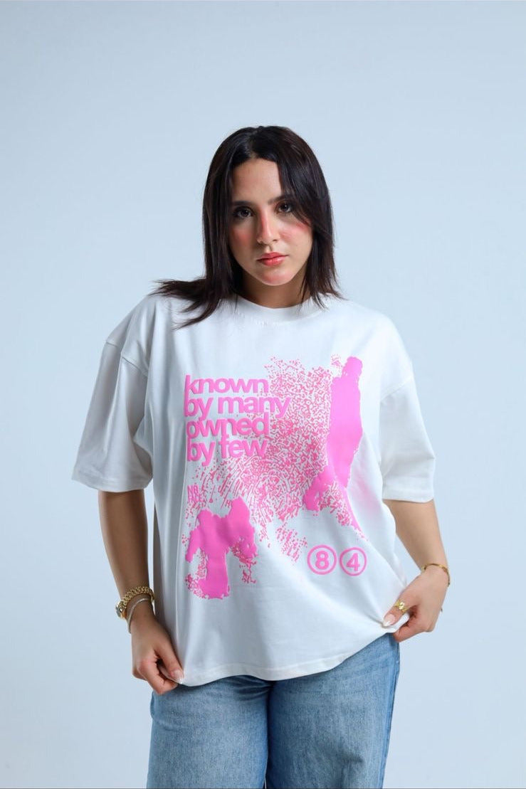 Known by Many Oversized Tee – Pristine White