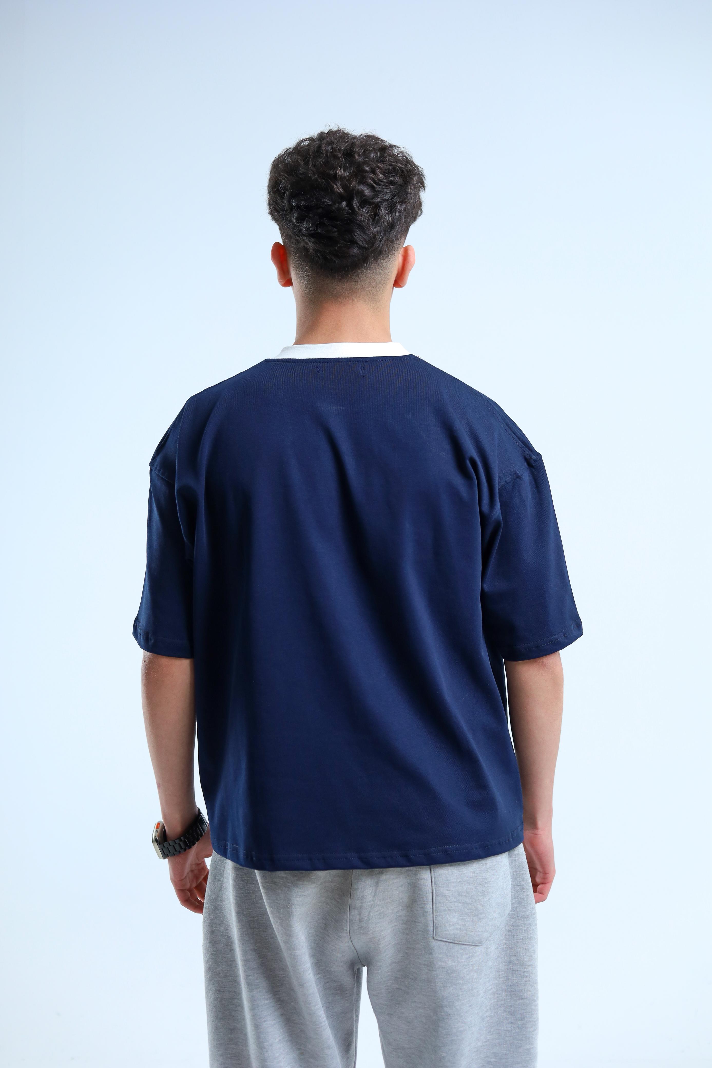 No Risk No Story Oversized Tee – Royal Navy