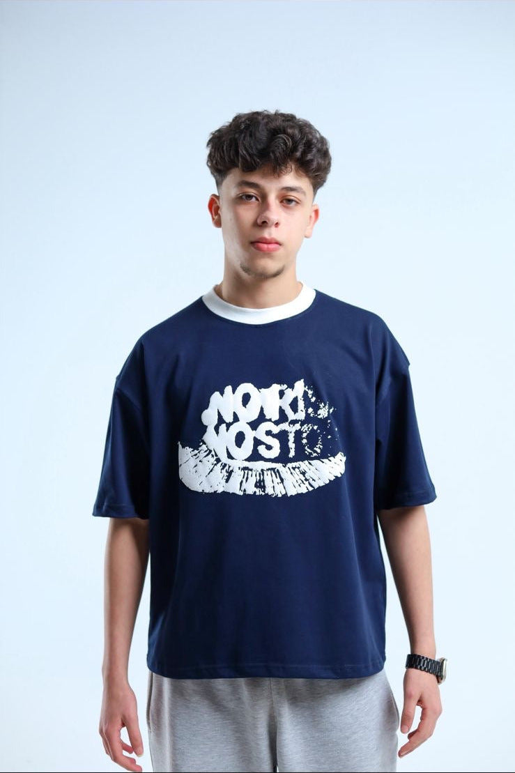No Risk No Story Oversized Tee – Royal Navy